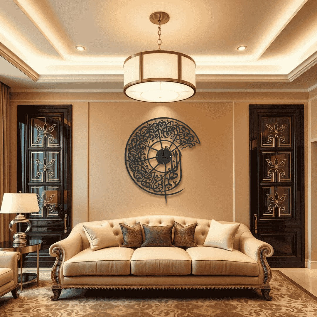Allahuma Ighfir Li Wall Clock ساعة حائط اللهم اغفر لي