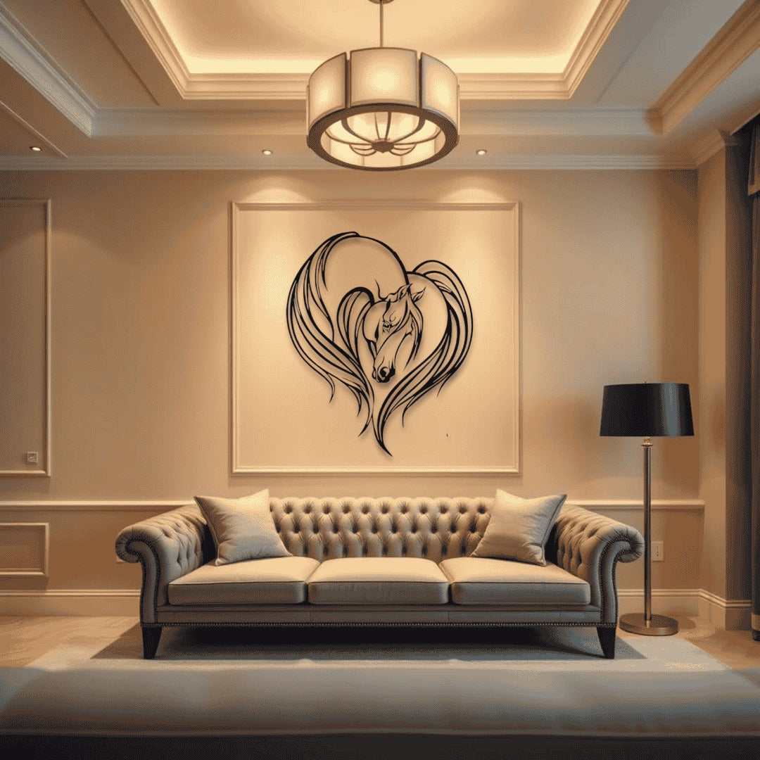 Horse Wall Art D18 لوحة الخيل | Metal Wall Art