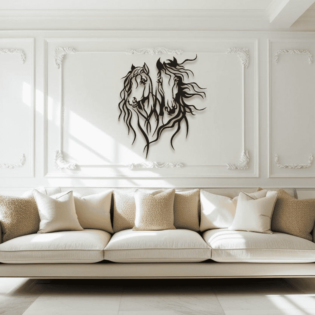 Horse Wall Art D12 لوحة الخيل | Metal Wall Art (Set of 2)