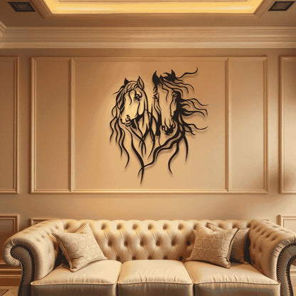 Horse Wall Art D12 لوحة الخيل | Metal Wall Art (Set of 2)