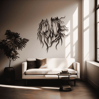 Horse Wall Art D12 لوحة الخيل | Metal Wall Art (Set of 2)