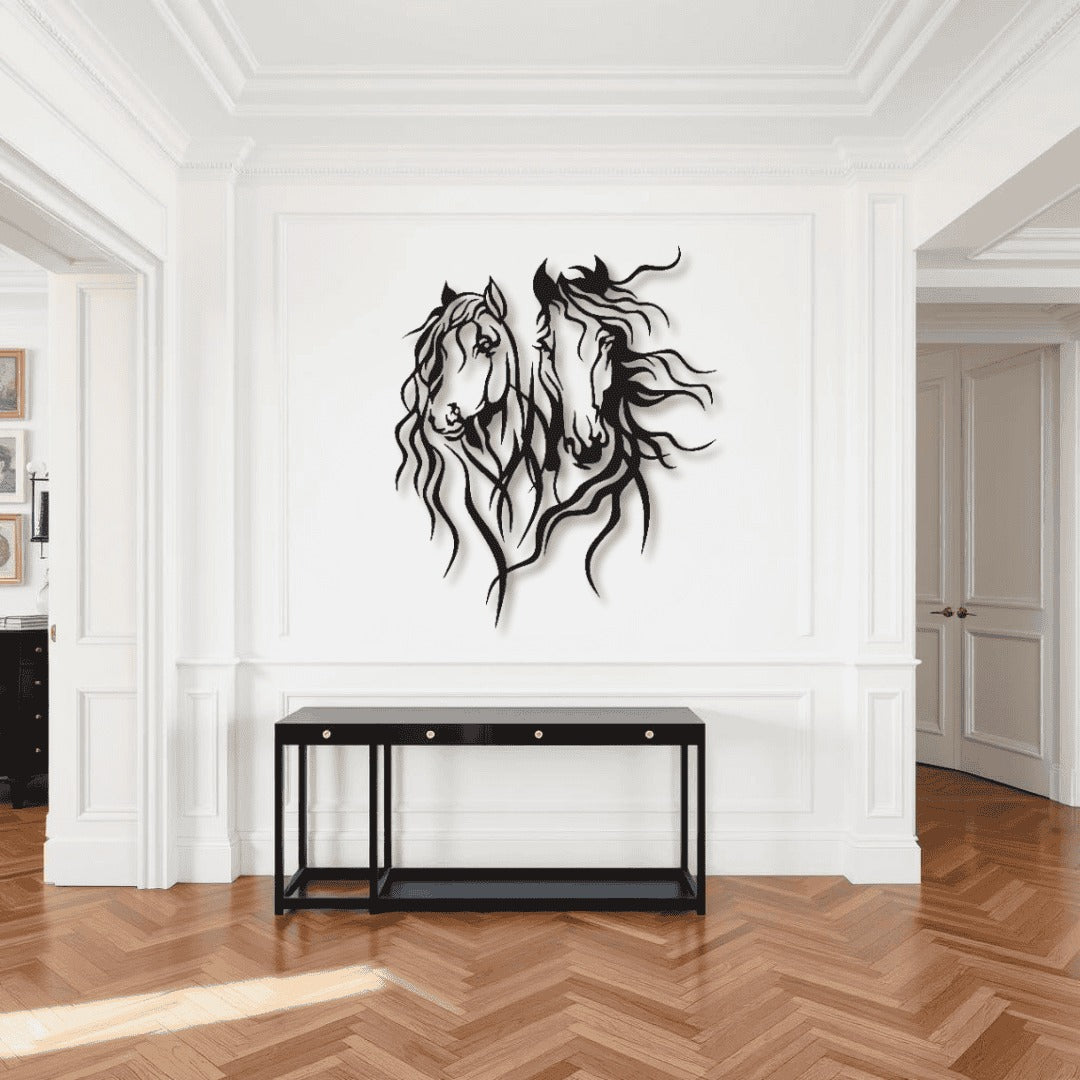 Horse Wall Art D12 لوحة الخيل | Metal Wall Art (Set of 2)