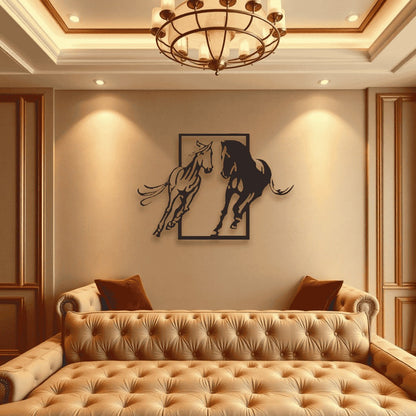Horse Wall Art D17 لوحة الخيل | Metal Wall Art (Set of 2)