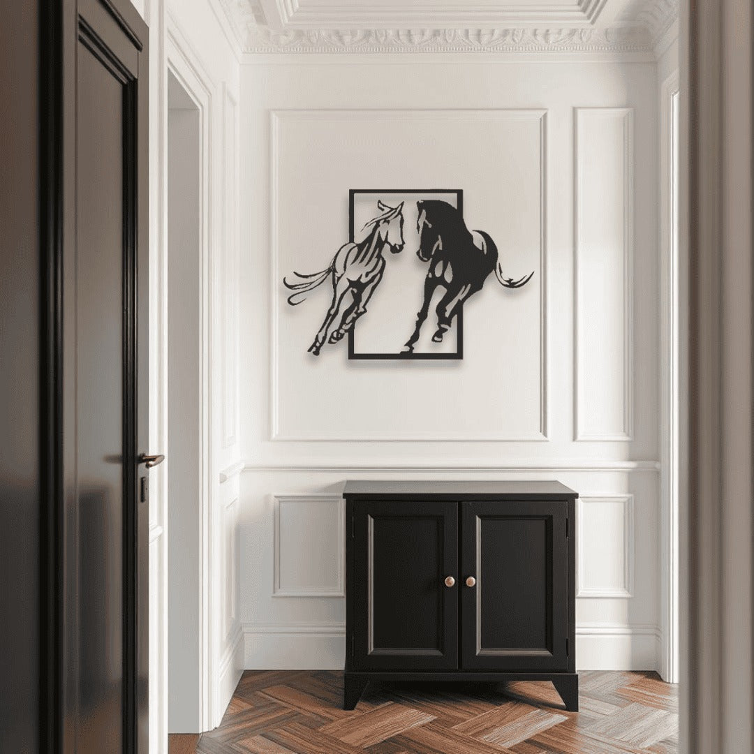 Horse Wall Art D17 لوحة الخيل | Metal Wall Art (Set of 2)