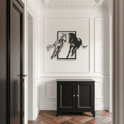 Horse Wall Art D17 لوحة الخيل | Metal Wall Art (Set of 2)