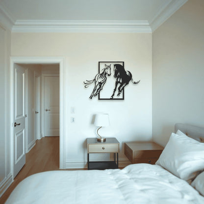 Horse Wall Art D17 لوحة الخيل | Metal Wall Art (Set of 2)