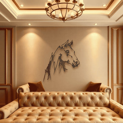 Horse Wall Art D22 لوحة الخيل | Metal Wall Art